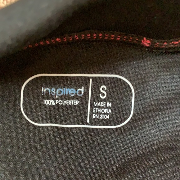 Inspired Jogger Pants in Black with Fuschia Tie - Picture 4 of 6